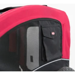 Trixie Fietskar - Hondenfietskar - Zwart Rood 63x68x75/137 Cm Tot 22 Kg Medium