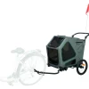 Trixie Fietskar - Hondenfietskar - Grijs Groen 64x92x80/130 Cm Tot 25 Kg Small
