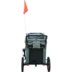 Trixie Fietskar - Hondenfietskar - Grijs Groen 64x92x80/130 Cm Tot 25 Kg Small