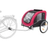 Trixie Fietskar - Hondenfietskar - Zwart Rood 75x86x80/145 Cm Tot 30 Kg Large