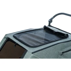 Trixie Fietskar - Hondenfietskar - Grijs Groen 80x103x98/147 Cm Tot 45 Kg Large