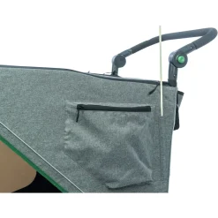 Trixie Fietskar - Hondenfietskar - Grijs Groen 80x103x98/147 Cm Tot 45 Kg Large