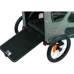 Trixie Fietskar - Hondenfietskar - Grijs Groen 80x103x98/147 Cm Tot 45 Kg Large