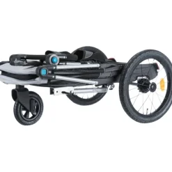 Trixie Fietskar Opvouwbaar - Hondenfietskar - Grijs Zwart 58x93x74/114 Cm Tot 15 Kg Small