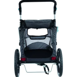 Trixie Fietskar Opvouwbaar - Hondenfietskar - Grijs Zwart 74x95x103/143 Cm Tot 33 Kg Large