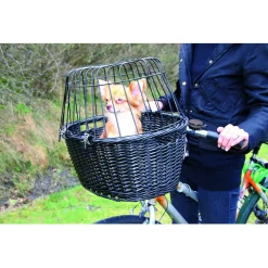 Trixie Fietsmand Voorop Met Koepel - Hondenfiets-accessoires - 50x41x35 cm Zwart