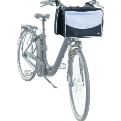 Trixie Fietstas Voor Aan Stuur - Hondenfiets-accessoires - 41x26x26 cm Zwart Grijs