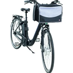 Trixie Fietstas Voor Aan Stuur - Hondenfiets-accessoires - 41x26x26 cm Zwart Grijs