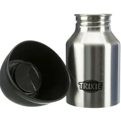 Trixie Fles Met Waterbak Rvs-Kunststof - Hondendrinkbak