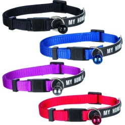 Trixie Halsband Met Adreslabel - Kattenhalsband - 21 cm Multi-Color
