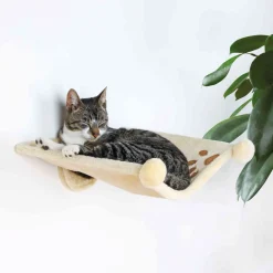 Trixie Hangmat Voor Aan De Muur - Kattenhangmat - 42x41 cm Beige