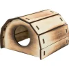 Trixie Houten Huis Mikkel - Kooi Accessoire - 13x9x12 cm Gevlamd