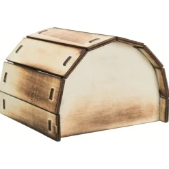 Trixie Houten Huis Mikkel - Kooi Accessoire - 13x9x12 cm Gevlamd
