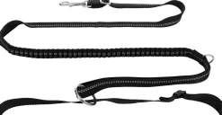 Trixie Joggingceintuur Met Riem - Hondenhardlooplijn - Grijs Zwart 70-130 Cm