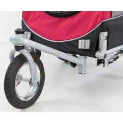 Trixie Joggingkit Voor Fietskar Rood/Zwart - Hondenfietskar - L
