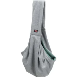 Trixie Junior Buikdrager - Hondendraagtas - 22x20x60 cm Lichtgrijs Mintgroen