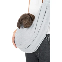 Trixie Junior Buikdrager - Hondendraagtas - 22x20x60 cm Lichtgrijs Mintgroen