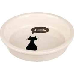 Trixie Keramische Voer/Waterbak - Kattenvoerbak - Ø13 cm 0.25 l Wit