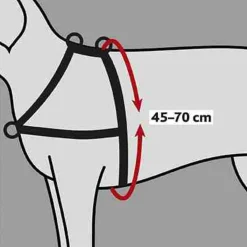 Trixie Lead'N'Walk Soft Tuig Zwart - Hondenharnas