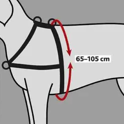 Trixie Lead'N'Walk Soft Tuig Zwart - Hondenharnas