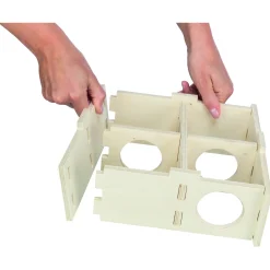 Trixie Meerkamerhuis. 4 Kamers - Kooi Accessoire - 25x25x10 cm