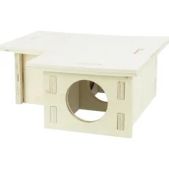 Trixie Meerkamerhuis. 3 Kamers - Kooi Accessoire - 25x25x10 cm