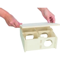 Trixie Meerkamerhuis. 4 Kamers - Kooi Accessoire - 30x30x12 cm