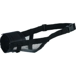 Trixie Muilkorf Met Gaas-Inzetstuk Zwart - Hondenopvoeding