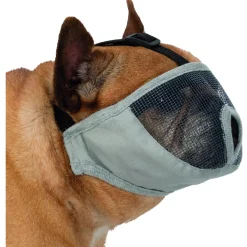 Trixie Muilkorf Voor Rassen Met Platte Neus Grijs - Hondenopvoeding