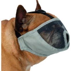 Trixie Muilkorf Voor Rassen Met Platte Neus Grijs - Hondenopvoeding