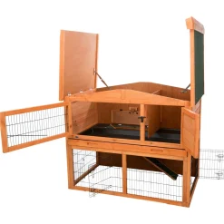 Trixie Natura Konijnenhok Lilly - Dierenverblijf - 124x78x102 cm Bruin