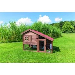 Trixie Natura Konijnenhok Roger - Dierenverblijf - 151x80x107 cm Donkerbruin