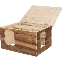 Trixie Natural Living Huis Hilke - Kooi Accessoire - 40x32x23 cm Donker Hout