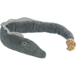Trixie Nordic Pluche Aal Karl - Hondenspeelgoed - 94 cm Grijs