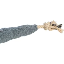Trixie Nordic Pluche Aal Karl - Hondenspeelgoed - 94 cm Grijs