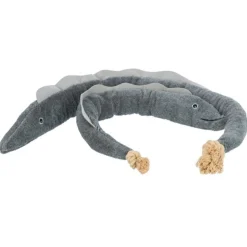 Trixie Nordic Pluche Aal Karl - Hondenspeelgoed - 94 cm Grijs