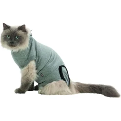 Trixie Operatie-Hesje Voor Katten - Anti stressmiddel - Grijs 36-42 Cm M/L