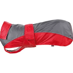 Trixie Regenjas Lorient Rood&Grijs - Hondenkleding