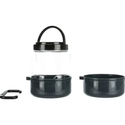 Trixie Reis-Set Kunststof 2 L/2x0.75 L Bla - Hondenvoerbak - 2x0.75 l Donkergrijs