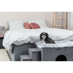 Trixie Schuilplaats Harvey Met Trap Grijs - Hondenmand