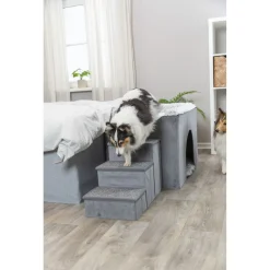 Trixie Schuilplaats Harvey Met Trap Grijs - Hondenmand