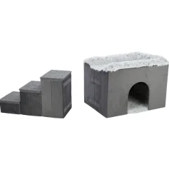 Trixie Schuilplaats Harvey Met Trap Grijs - Hondenmand