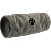 Trixie Speeltunnel Pluche - Kattenspeelgoed - Ø22x60 cm Grijs