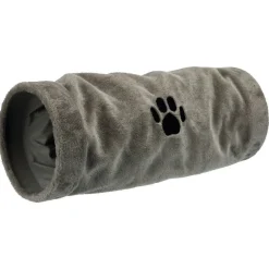 Trixie Speeltunnel Pluche - Kattenspeelgoed - Ø22x60 cm Grijs