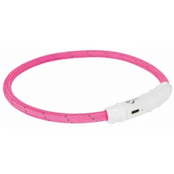 Trixie Usb Flash Lichtgevende Band Ø 7 Mm Pink - Hondenveiligheidslampje