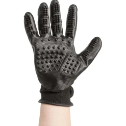 Trixie Vachtverzorgingshandschoenen - Hondenvachtborstel - 16x23 cm Zwart per paar