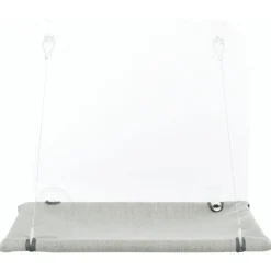 Trixie Venster-Ligplateau - Kattenkussen - 50x30 cm Grijs