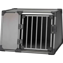 Trixie Vervoersbox Aluminium - Autohondenbench - 92x64x78 cm Antraciet L