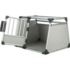 Trixie Vervoersbox Auto Lichtgrijs - Autohondenbench