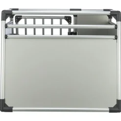 Trixie Vervoersbox Auto Lichtgrijs - Autohondenbench